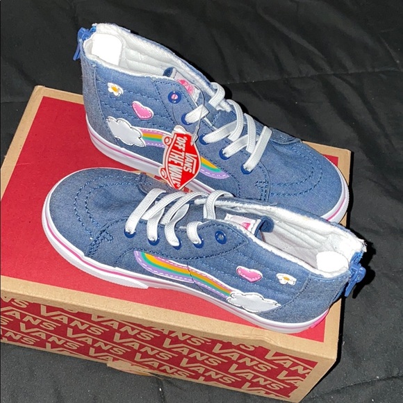Vans Sk8-Hi Zip Rainbow Shoes Toddler Girls US 10 - Picture 4 of 8